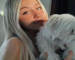 Valentina has adopted a female dog whom she has named India.